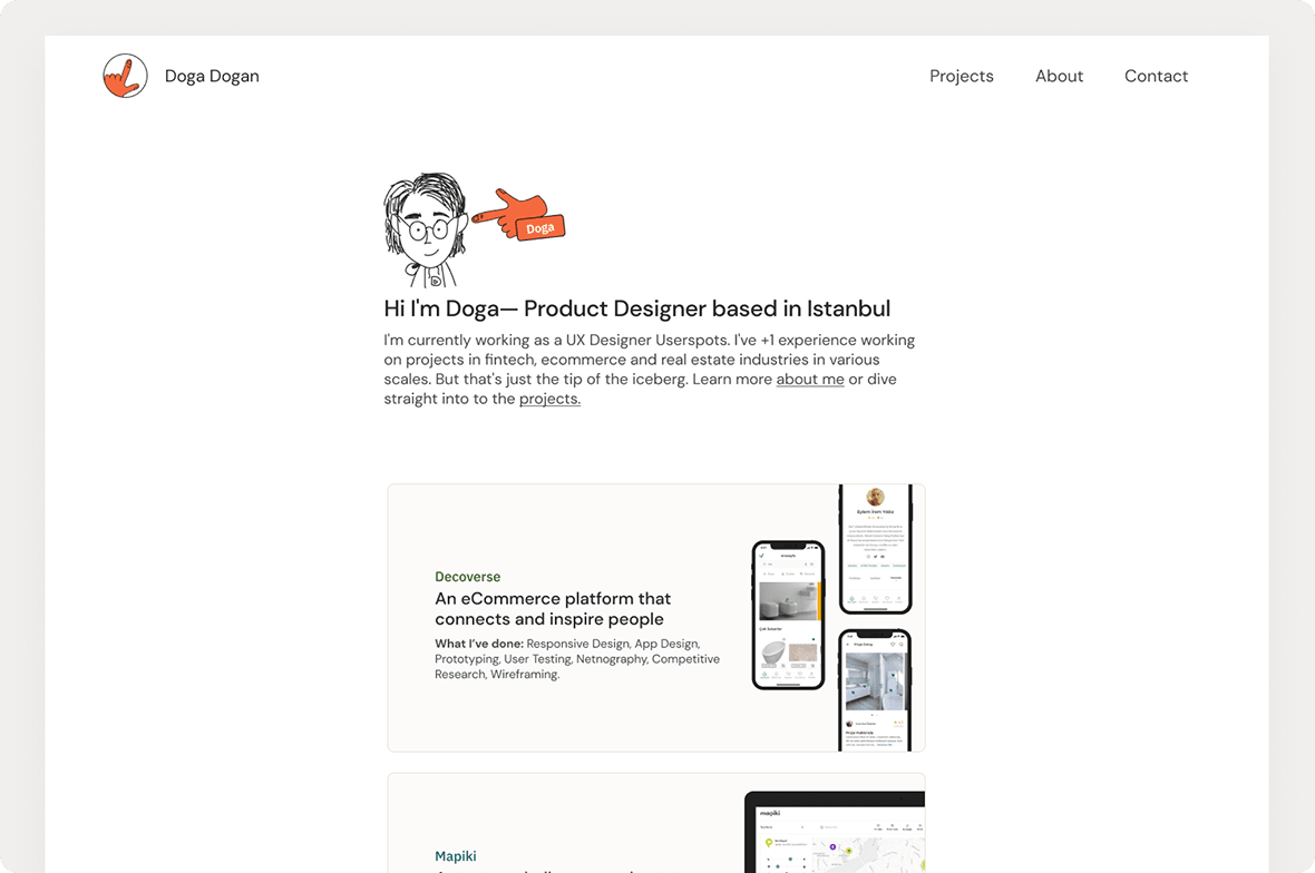 First version of thisisdoga.com website