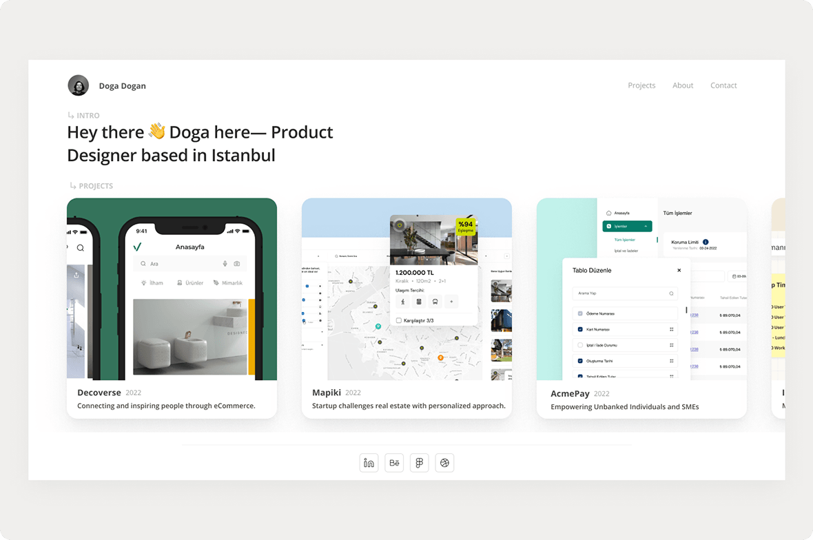 Second version of thisisdoga.com website homepage