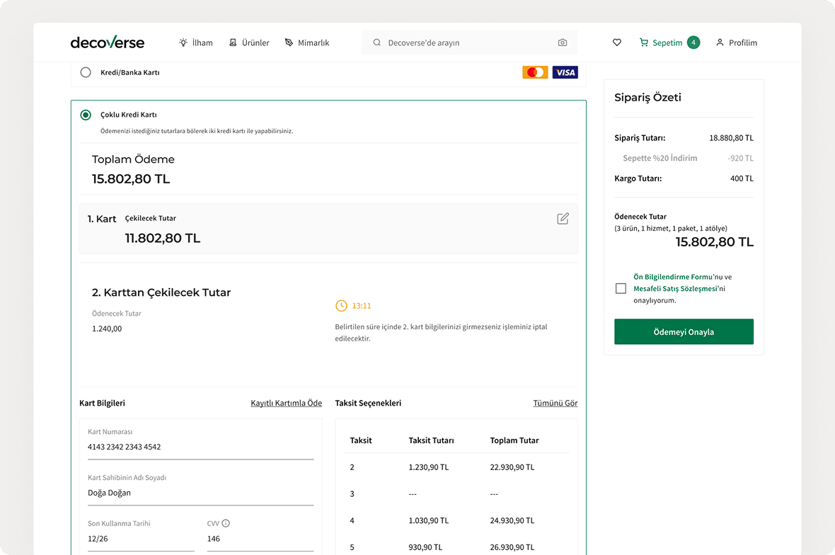 Mockup showing screenshots from Decoverse project